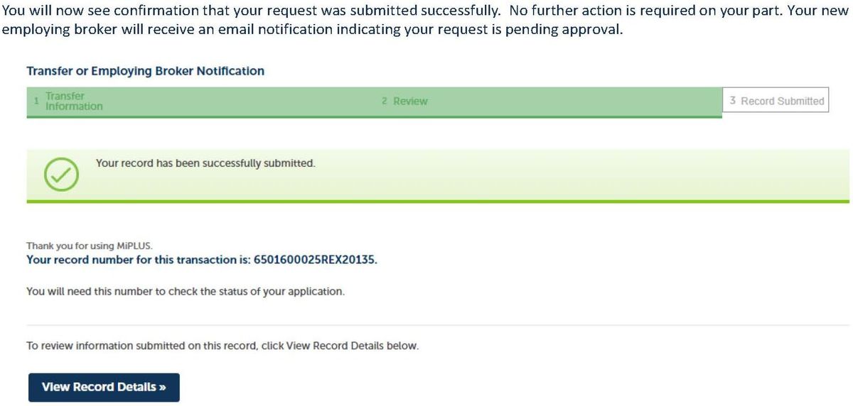 Step 7: Confirmation
